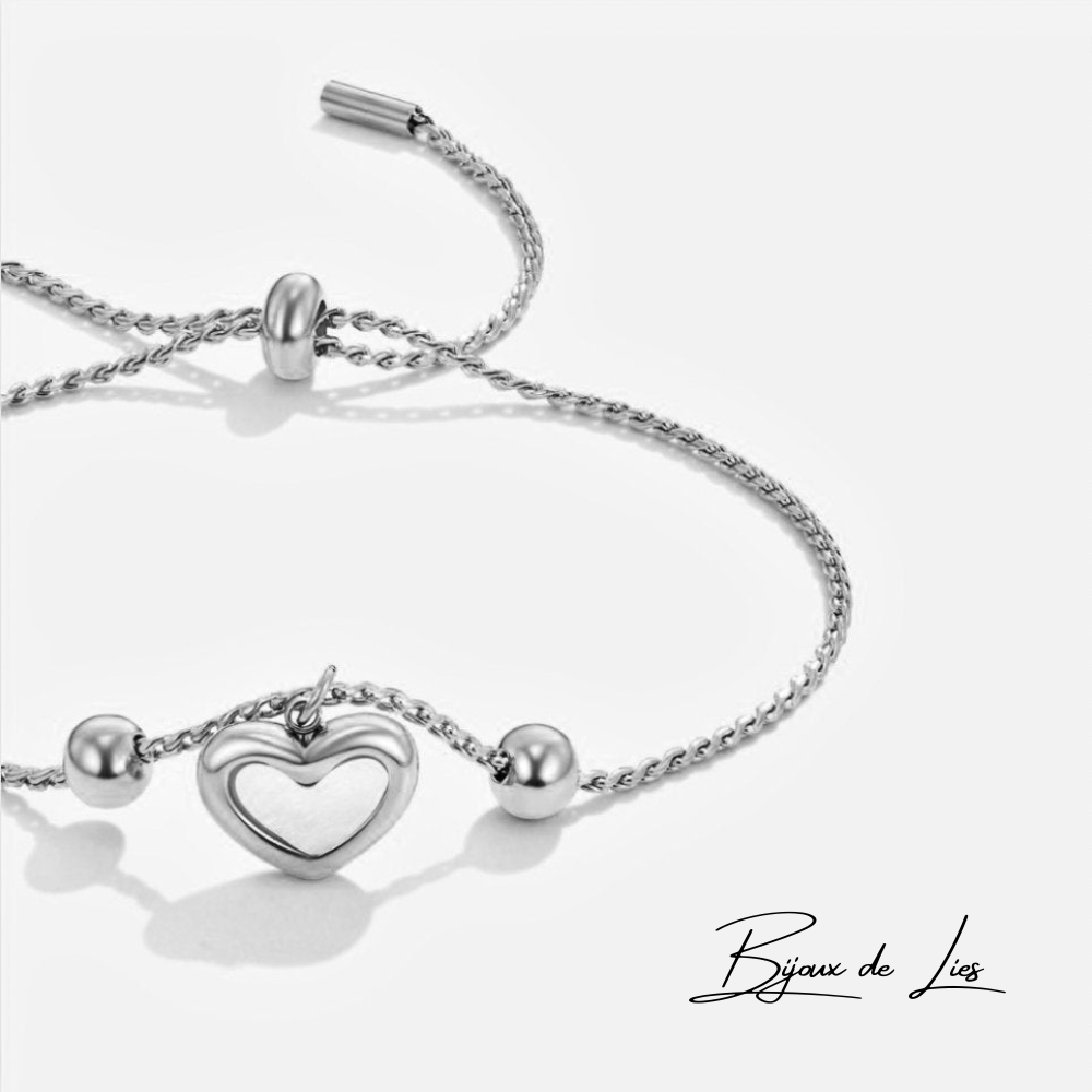 Bracelet en forme de coeur Forever Love